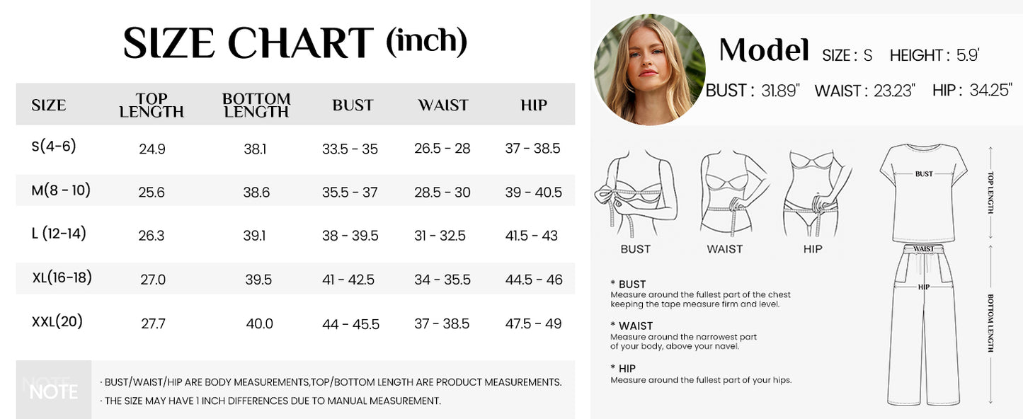KIRUNDO 2 Piece Sets for Women Dressy Casual Ribbed Knit Short Sleeve Tops Wide Leg Pants Lounge Set Travel Airport Outfits