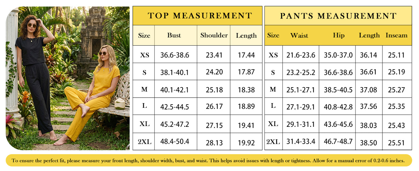 Lepunuo 2 Piece Sets for Women Summer Cap Sleeve Crop Top Wide Leg Pants Matching Lounge Set Vacation Beach Travel Outfits