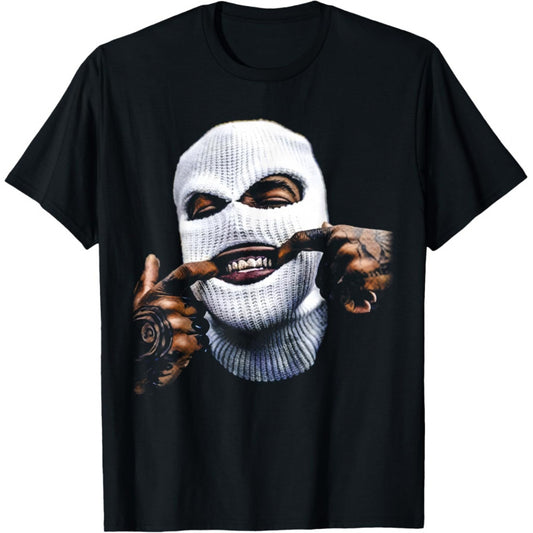 Funny Gangster Gangsta Hip HOP Hiphop Gold Teeth Hustle T-Shirt