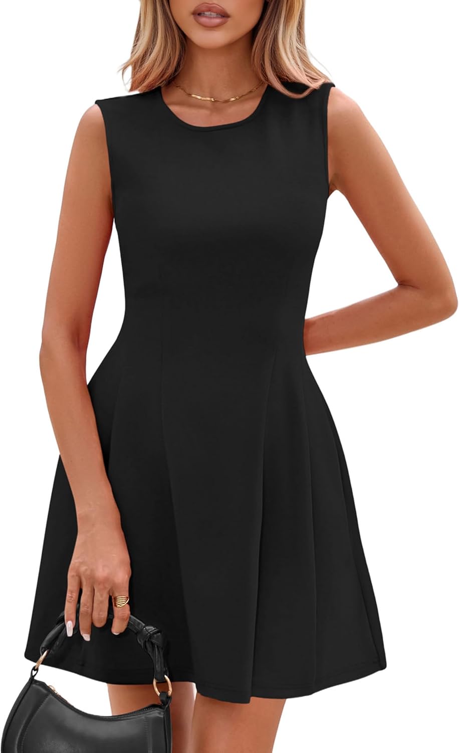 PRETTYGARDEN Summer Dresses for Women 2026 Elegant Classy Spring A Line Business Casual Work Graduation Cocktail Short Dress