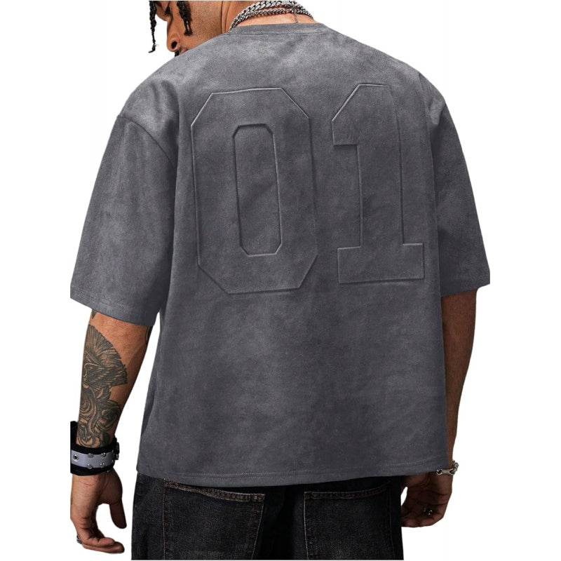 SOLY HUX Men's T-Shirt Vintage Short Sleeve Shirts Summer Punk Hip Hop Tee Tops Streetwear