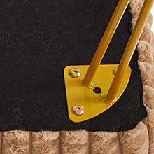 Rectangle Vanity Chair with Storage Space, Footrest Footstool Ottoman, Vanity Stool, Dressing Table Chair, with Anti-Slip Feet, for Makeup Room, Bedroom, Square Grid Pattern, White WBD004W